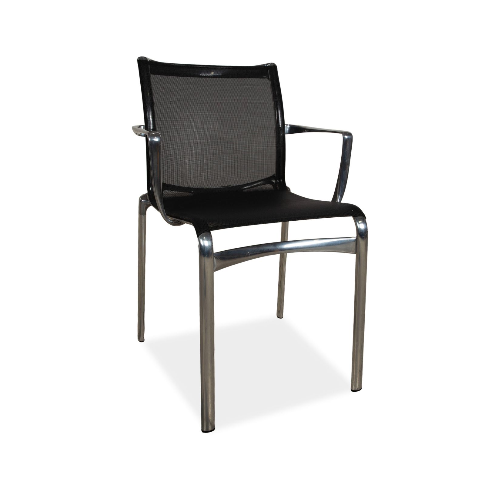 Lot de 6 chaises Alias Bigframe 44 / 440, maille, avec accoudoirs, par Alberto Meda photo for sale