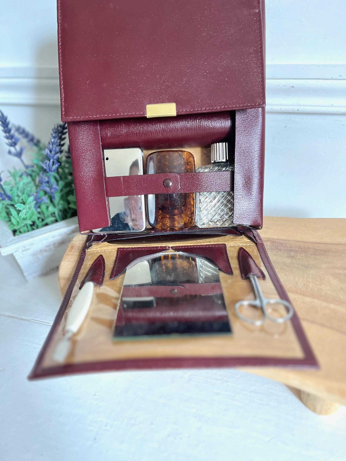 Vintage Men's Travel Kit, Men's Toiletry Bag photo for sale