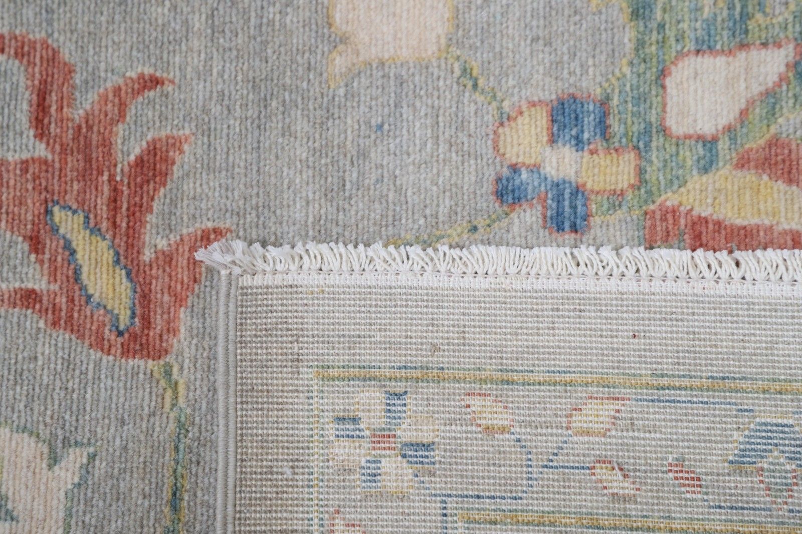 8'10"X11'10" Contemporary Turkish Wool Rug For Living Room, Floral Oushak Carpet photo vinterior