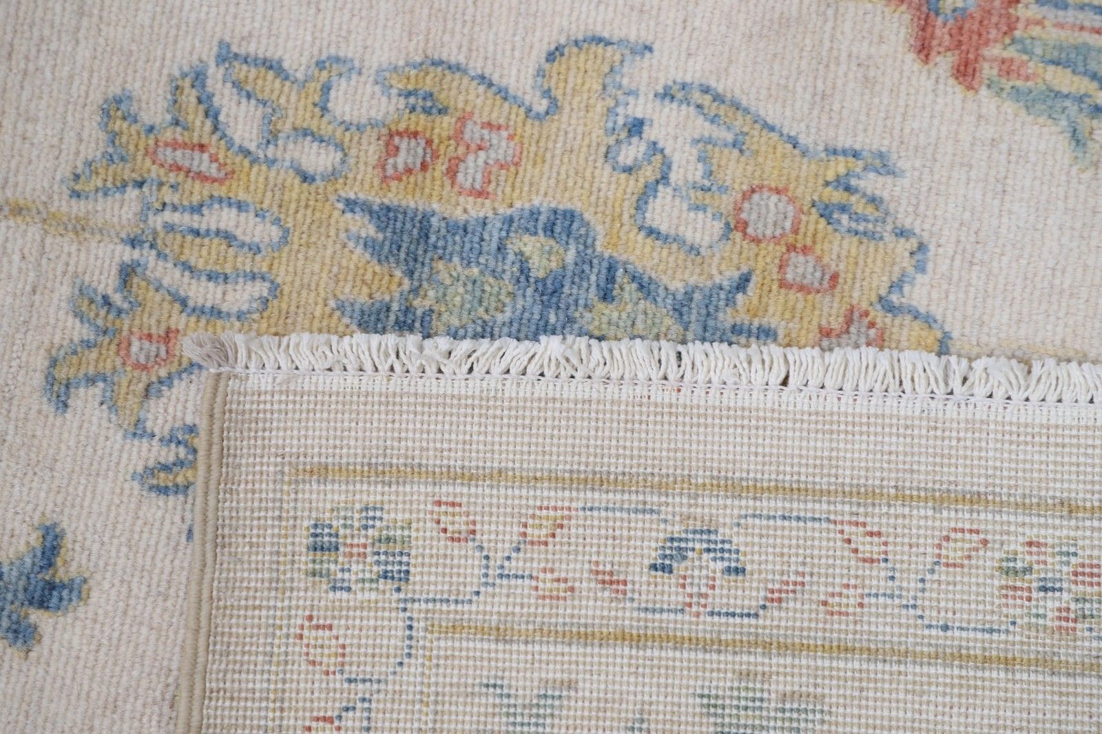 4'10"X7'10" Modern Turks Vloerkleed met Bloemmotief, 100% Wollen Oushak Tapijt photo vinterior