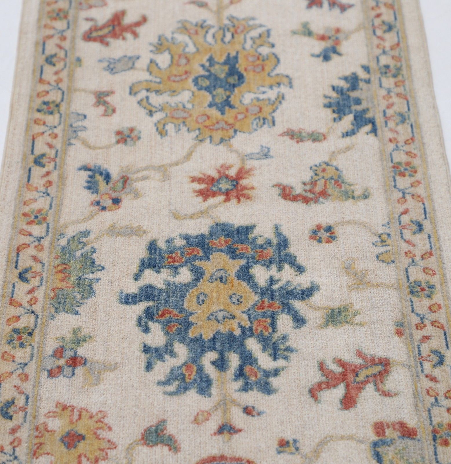1'11"X7'11" Modern Runner Rug For Kitchen, Wool Corridor Rug, Oushak Hallway Rug photo for sale