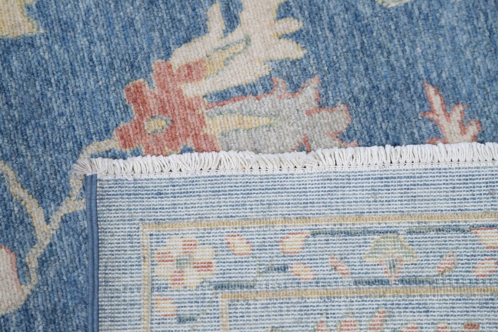 8'x9'10" Modern Turkish Area Rug, All Wool, Oushak Style Carpet For Home Decor photo vinterior