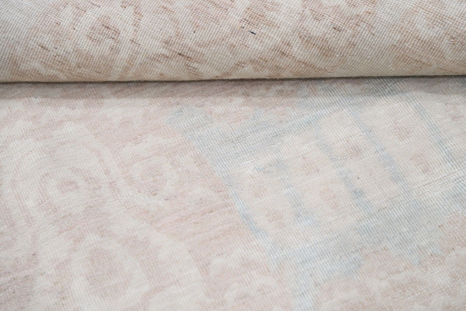8x10 Ft Hand Knotted Blush, Light Blue Geometric Area Rug For Living Room photo 3908.0