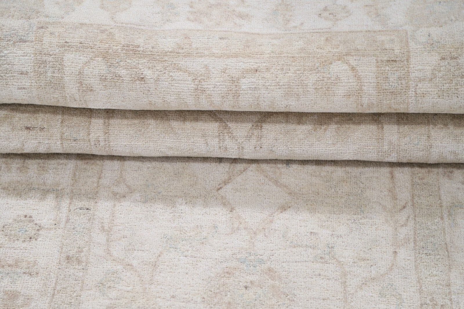 2.6x7.8 Ft Handknotted Hallway Runner Rug. Beige Corridor Rug. Wool Kitchen Rug photo Textiles