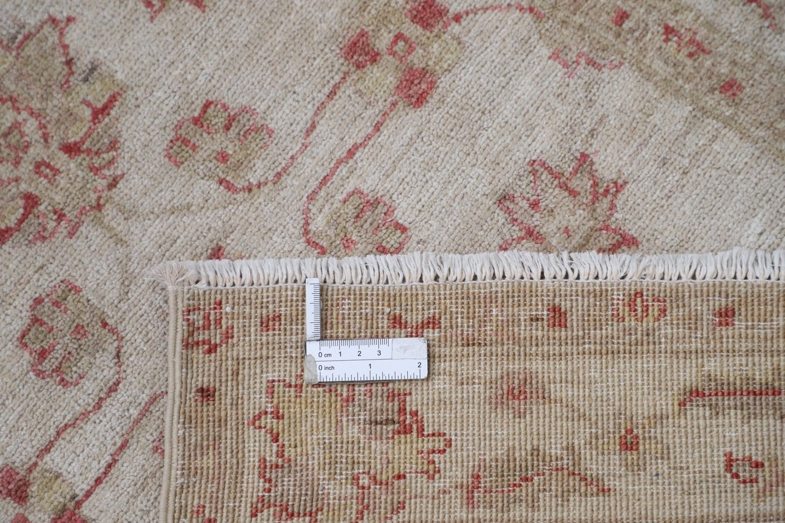 Tapis de couloir noué à la main 0,77 x 2,88 m pour cuisine, couloir, passage. Tapis de couloir beige photo 1182.0