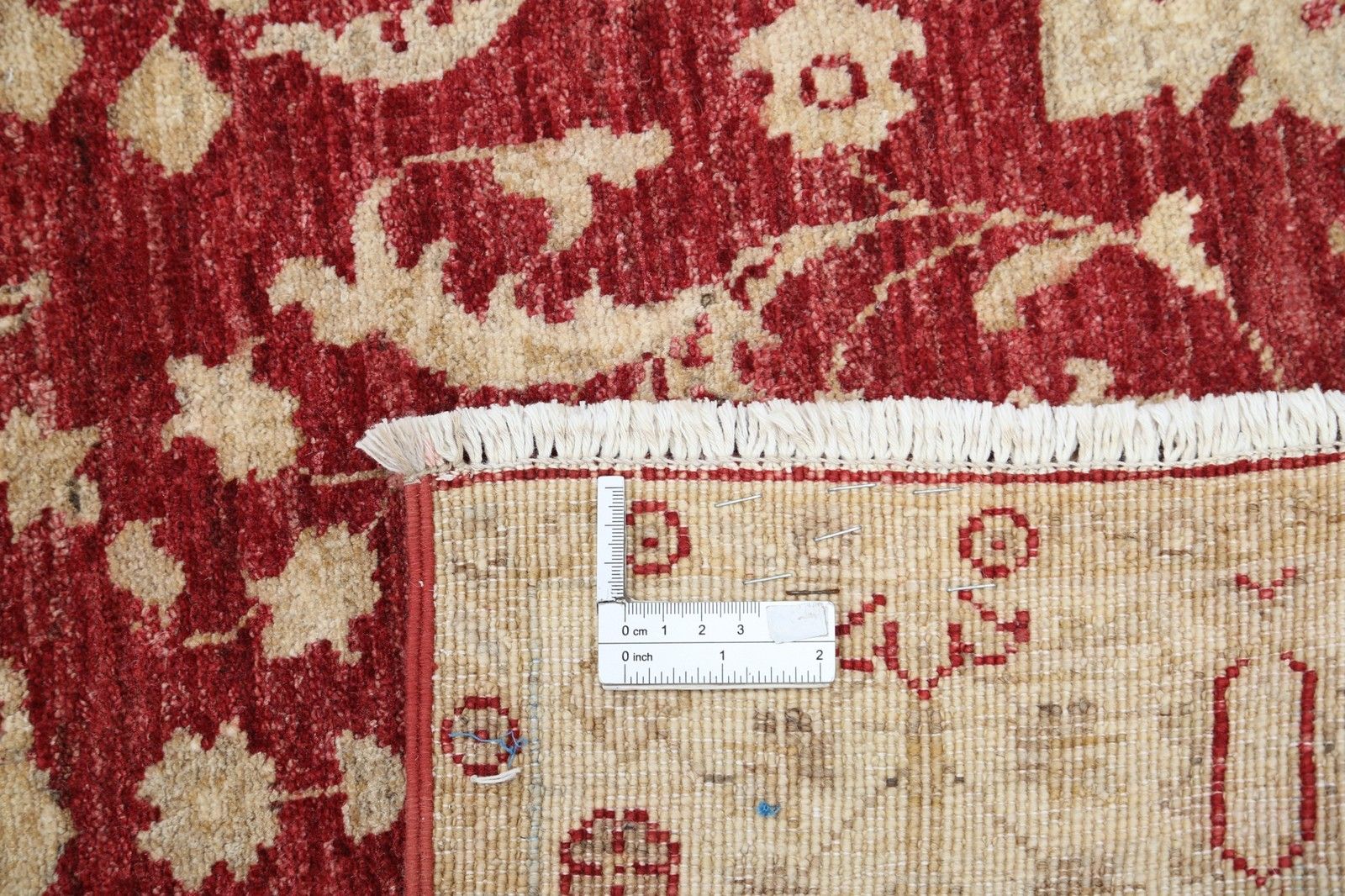 2.7x10 Ft Red Runner Rug For Kitchen, Corridor. Floral Handknotted Hallway Rug photo buy