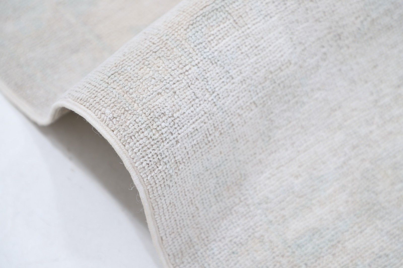 Handgeknoopt groot vloerkleed 238 x 311 cm voor de woonkamer. Beige, 100% wol photo 3908.0