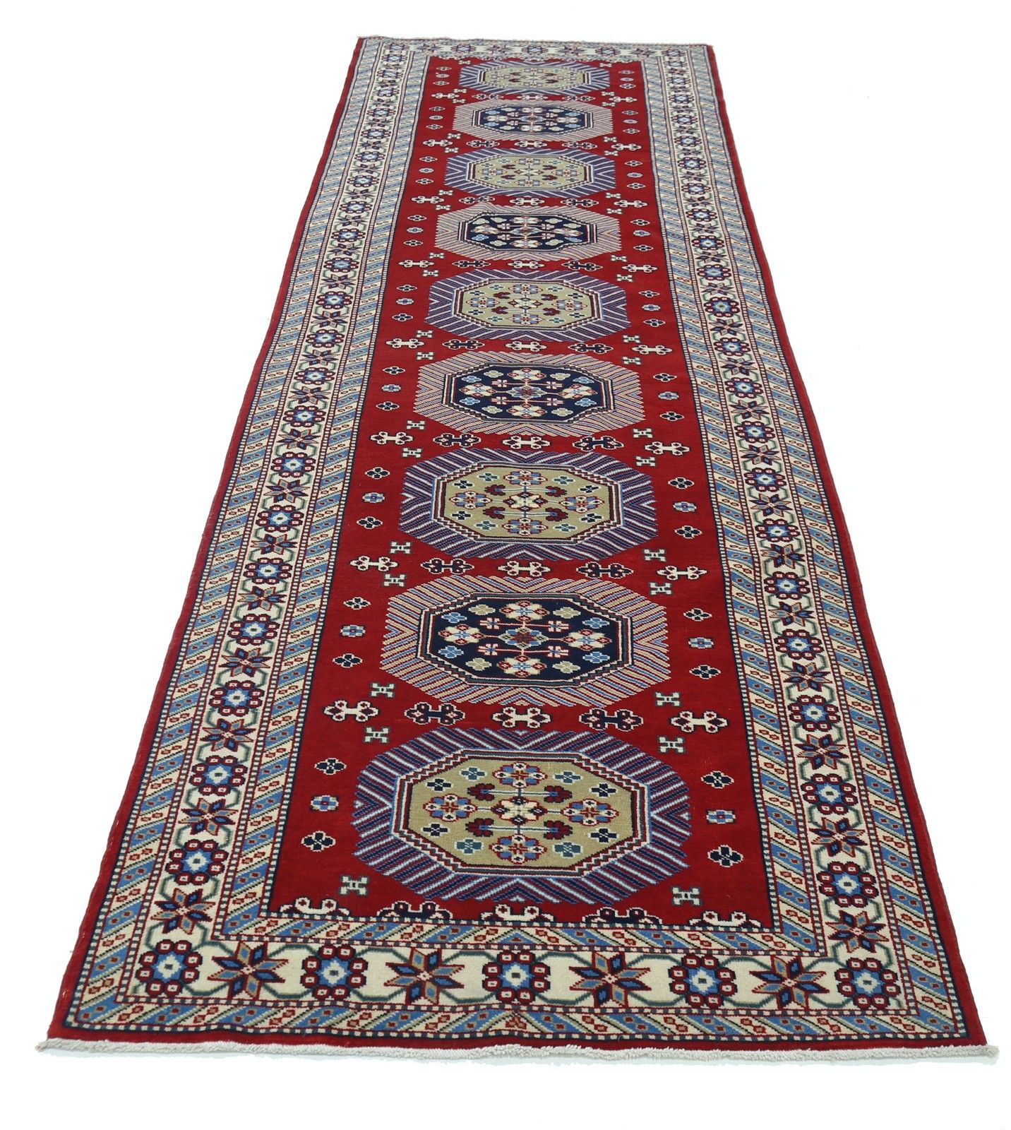 Tapis de couloir rouge 97 x 305 cm. Tapis de cuisine fait main. Tapis de corridor. Tapis d'escalier photo Textiles