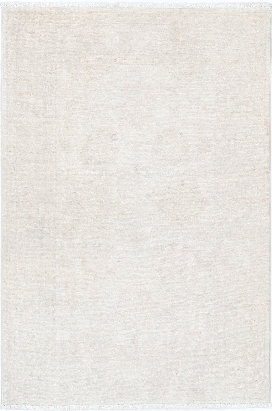 2,7x4 Ft Traditioneel Handgeknoopt Accentkleed. Beige Turks Kleed. Volledig Wol