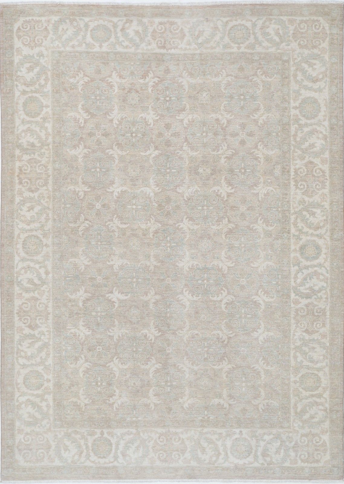 6.2x8.4 Ft Handmade Wool Area Rug For Living Room, Bedroom And Dining Room Decor