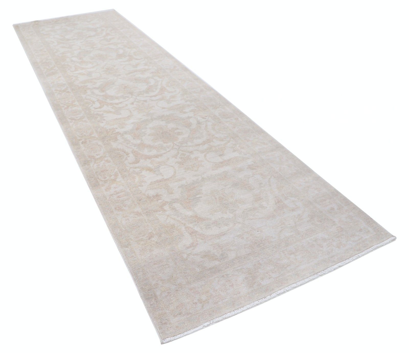 4x13 Ft Floral Hallway Runner. Beige Kitchen Runner Rug. Turkish Corridor Rug photo furniture