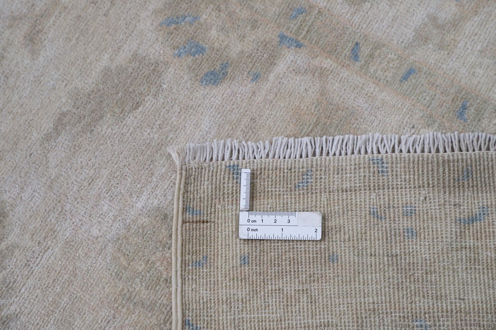 2.5x9.6 Ft Hand Knotted Floral Wool Runner Rug. Muted Tone Hallway, Corridor Rug photo 1142.0