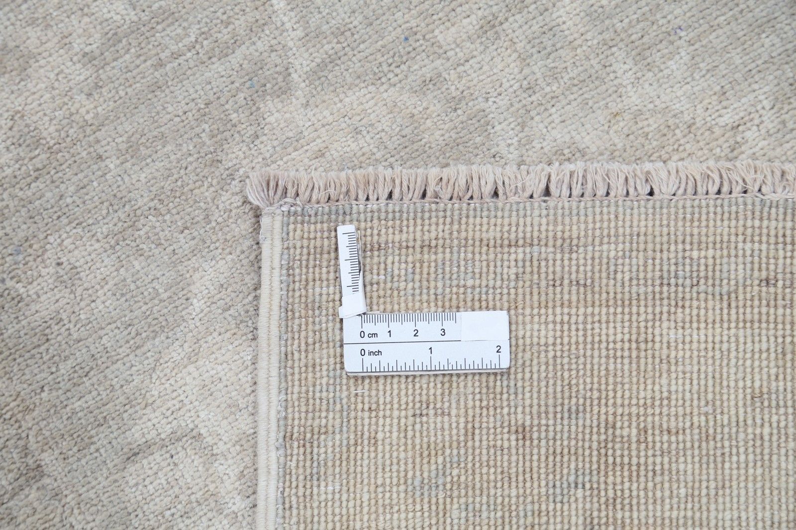 2.6x10 Ft Hand Knotted Floral Oushak Wool Runner Rug. Soft Colored Hallway Rug photo buy