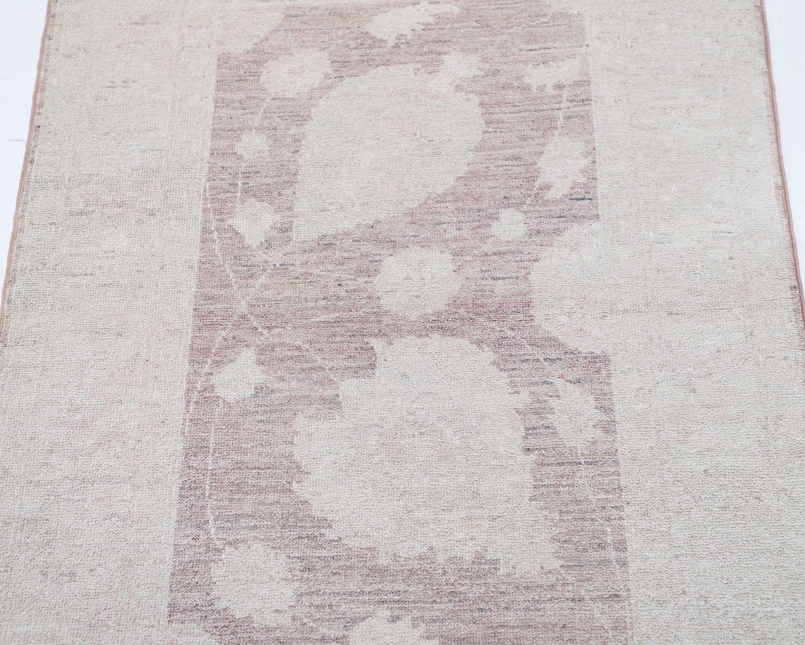 2.7x4 Ft Traditional Oushak Accent Rug. Hand Knotted Soft Colored Rug. 100% Wool photo for sale