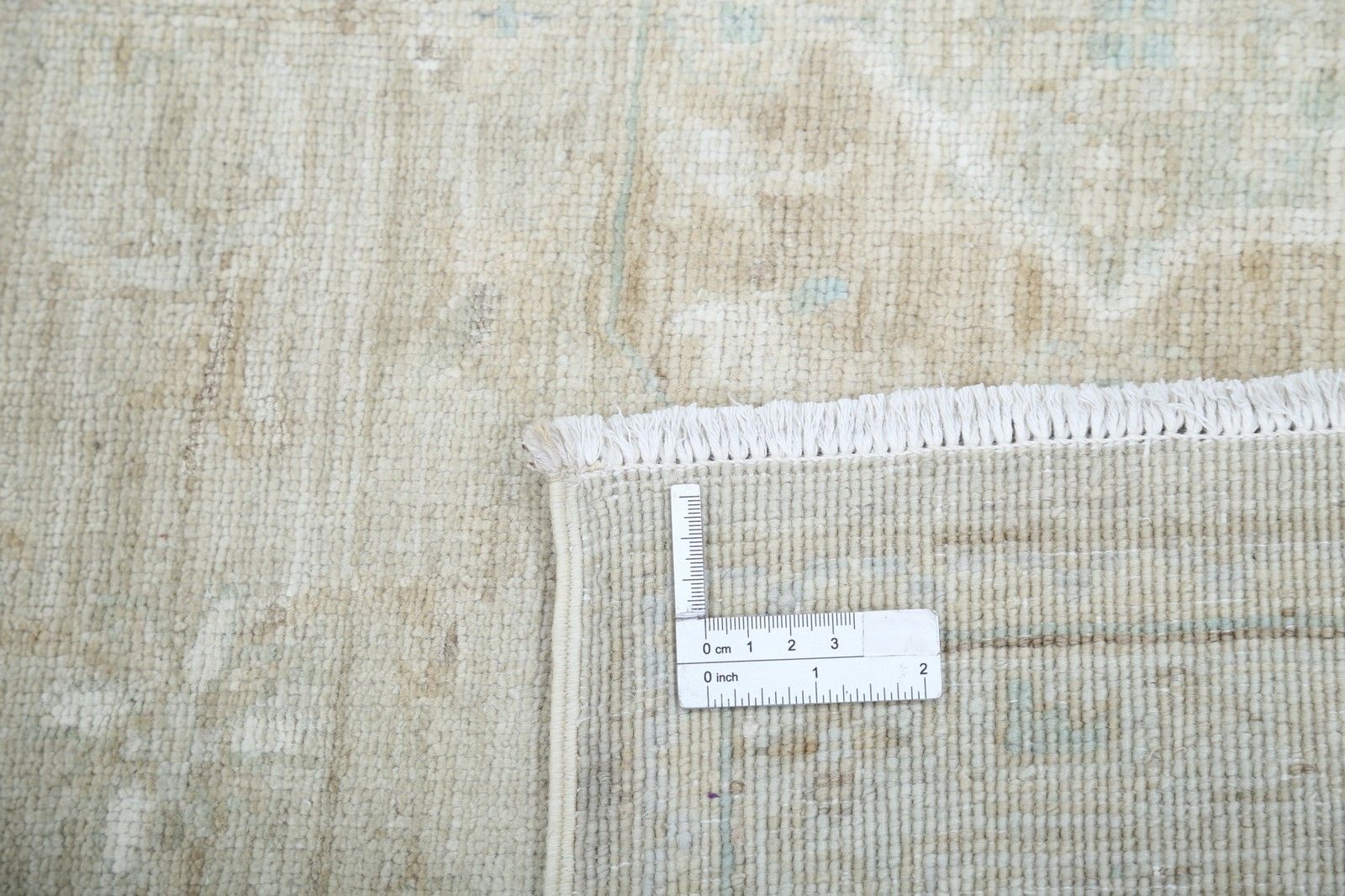 Handgeknoopt vloerkleed, 196 x 293 cm (6,5 x 9,7 ft). 100% wollen tapijt in beige photo buy