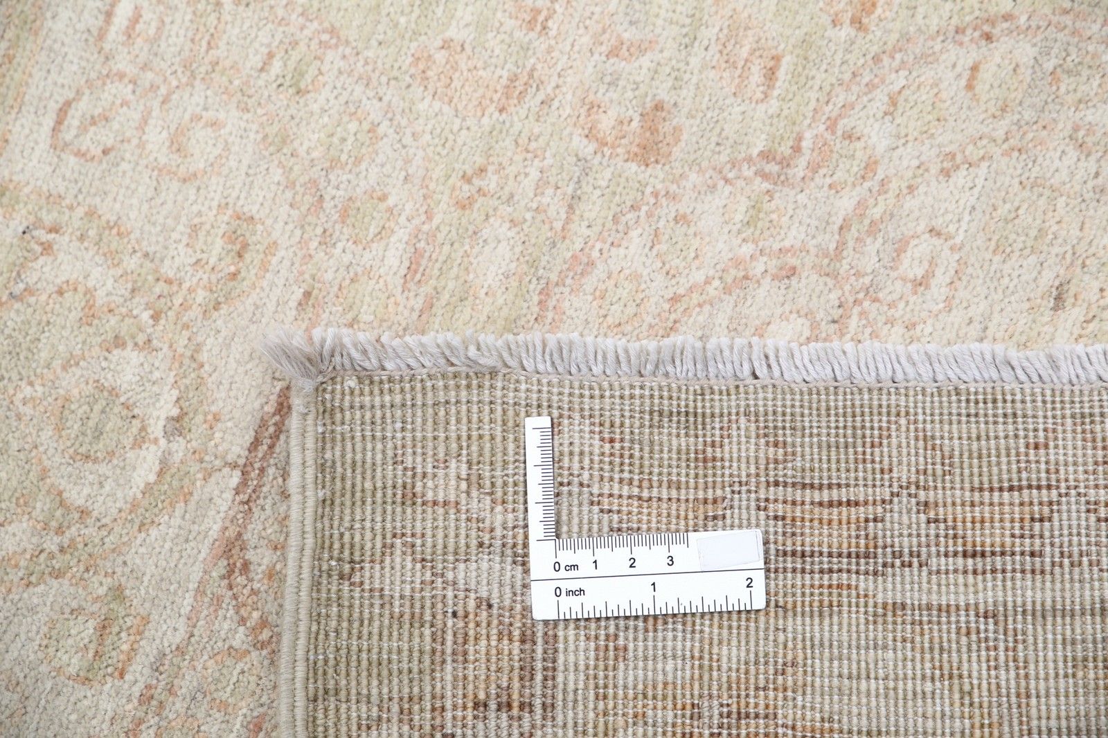 2.5x9.8 Ft Hand Knotted Runner Rug. Hallway Rug. Beige Kitchen Rug. Corridor Rug photo Textiles