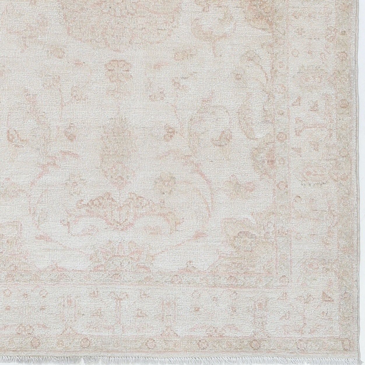 3,2x5 Ft Handgeknoopt Ivoor, Blush Wollen Vloerkleed. Medaillon Dessin Accent Kleed photo buy