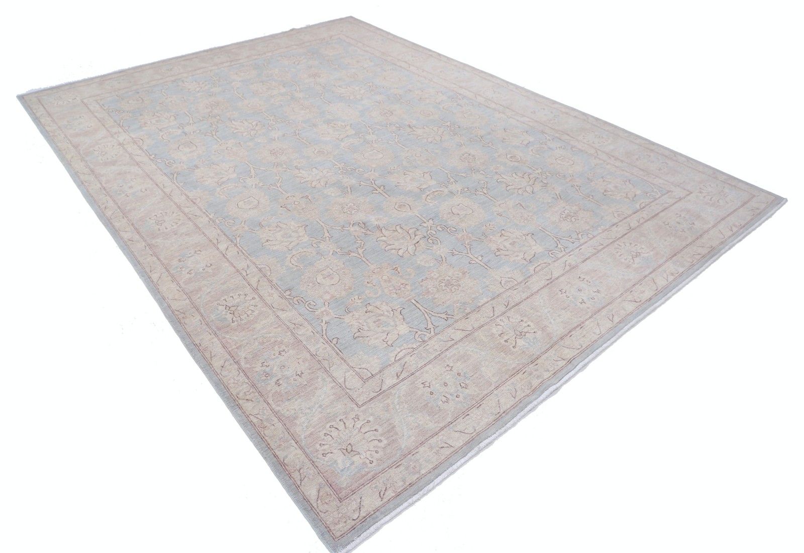 8x10.8 Ft Hand Knotted Large Area Rug. 100% Wool. Traditional Floral Carpet photo furniture