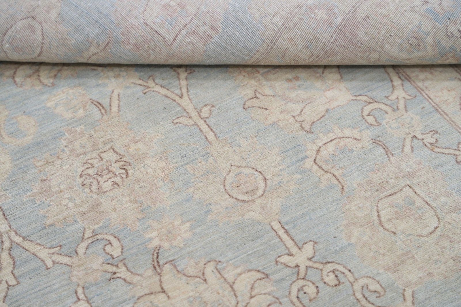 8x10.8 Ft Hand Knotted Large Area Rug. 100% Wool. Traditional Floral Carpet photo Textiles