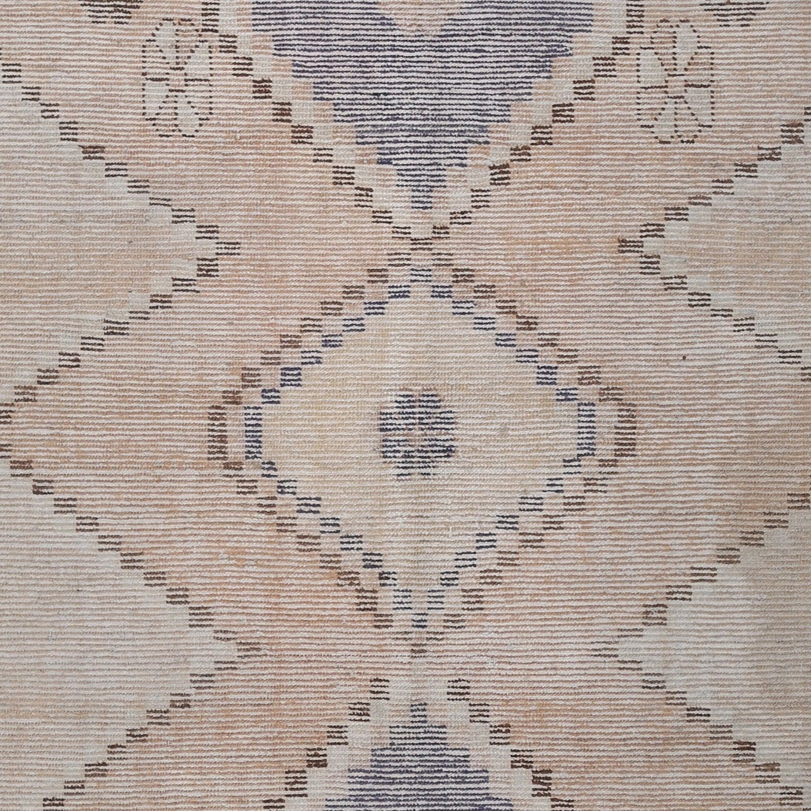 5.2x8.6 Ft Handknotted Light Blue, Beige Area Rug. Turkish Striped Geometric Rug photo buy