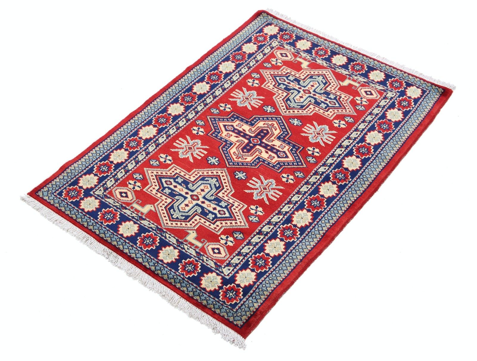 Tapis d'appoint turc noué à la main en laine, 2 x 3 pi. Petit tapis tribal rouge pour décoration intérieure photo for sale