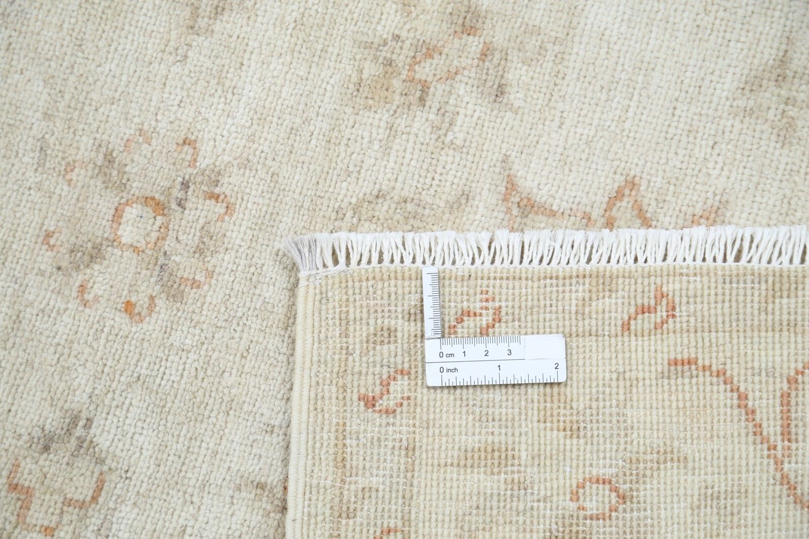 2.6x3.6 Ft Handmade Oushak Rug. Beige Accent Rug With Floral Design. 100% Wool photo buy