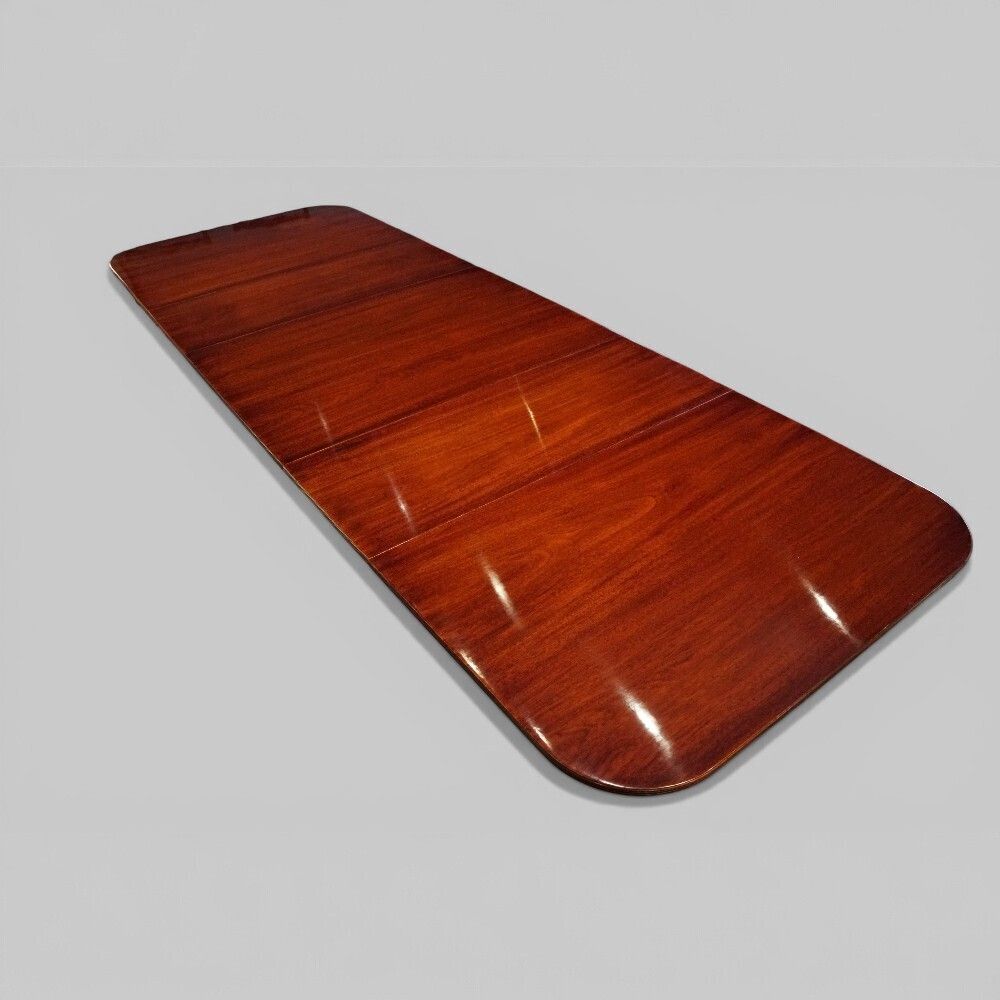 George V Mahogany 3 Pillar Dining Table 384cms photo vinterior