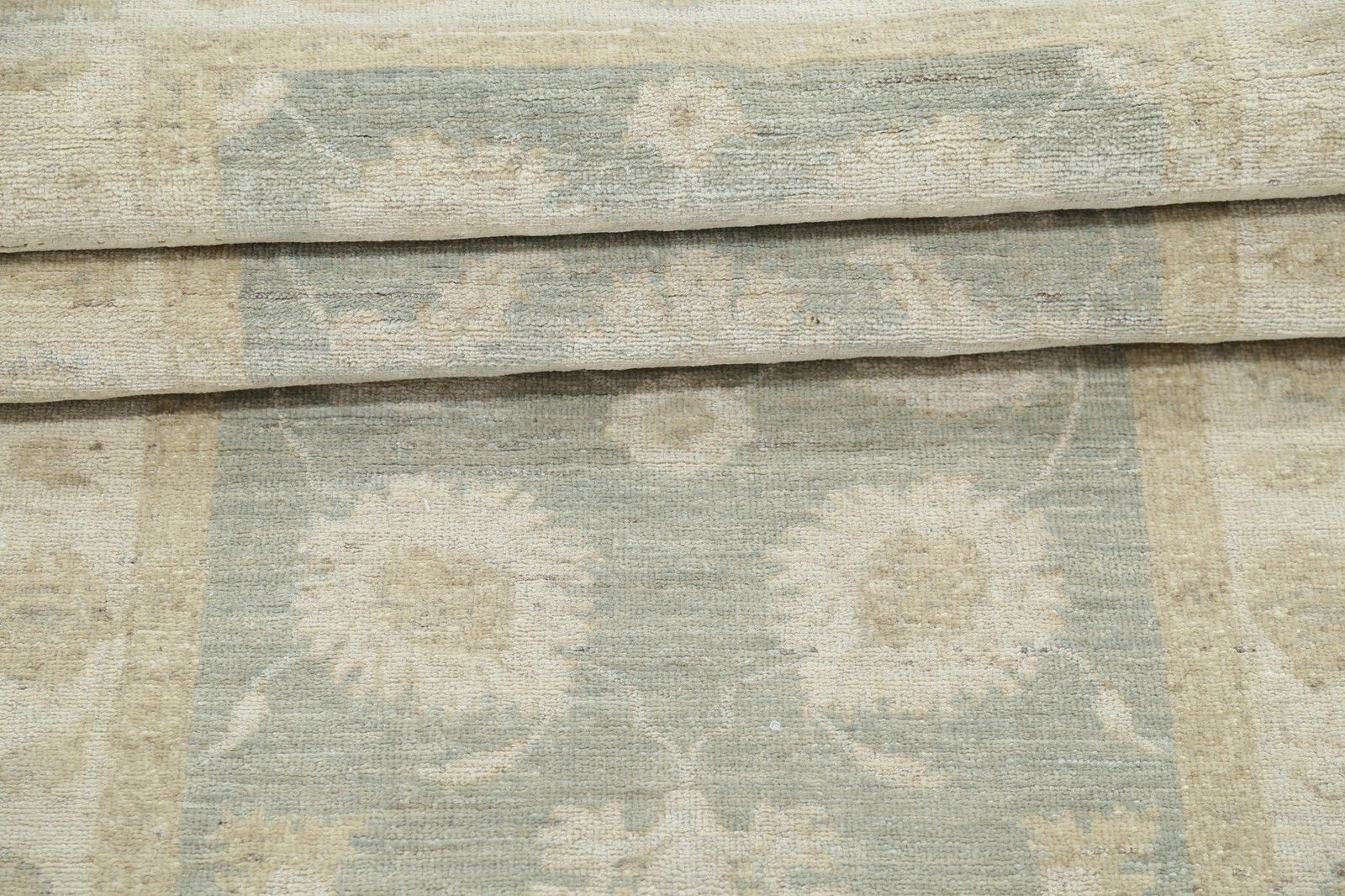 2.6x7.6 Ft Floral Handknotted Wool Runner Rug For Hallway, Corridor And Kitchen photo vinterior