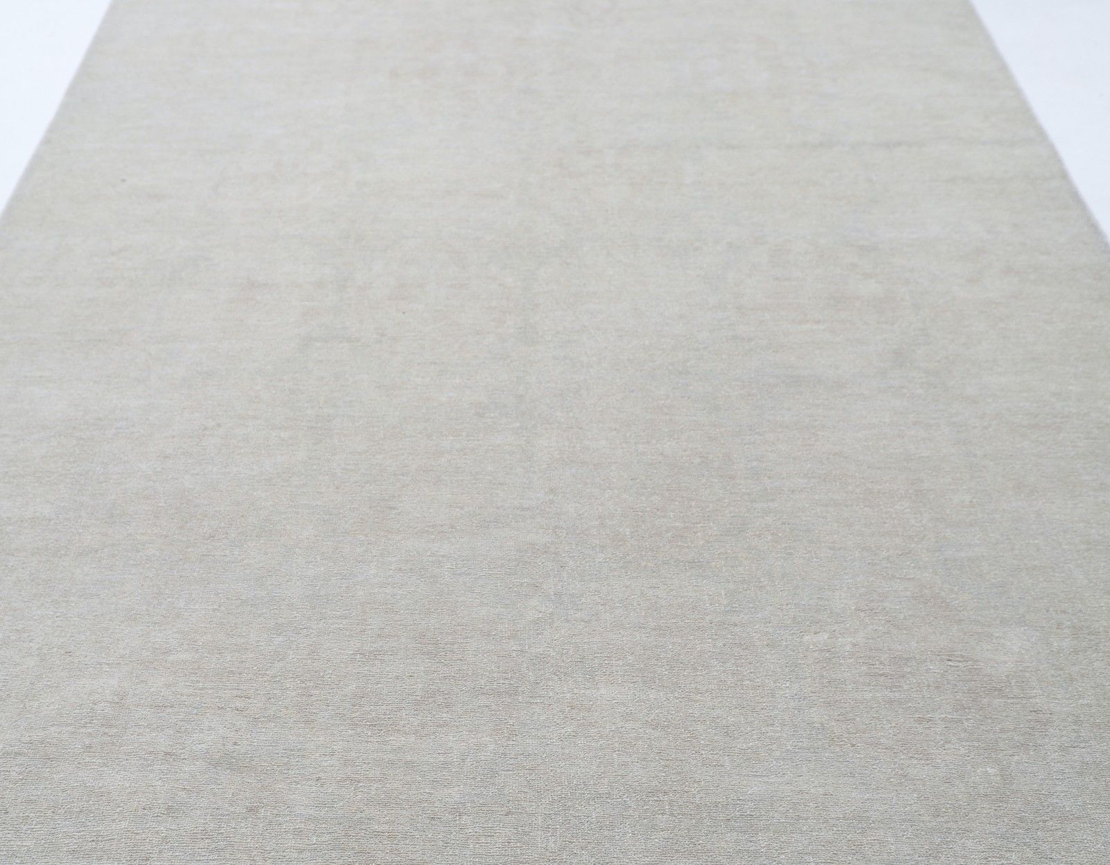 6,2 x 17 ft handgeknoopt Turks vloerkleed voor woondecoratie. Traditioneel beige tapijt photo for sale