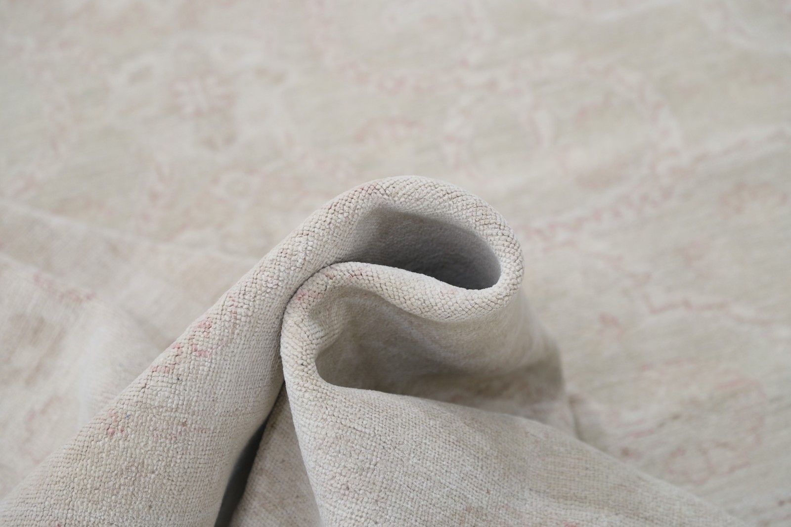 Tapis traditionnel noué à la main en laine beige, 10 x 13,2 pi, pour grand salon photo vinterior