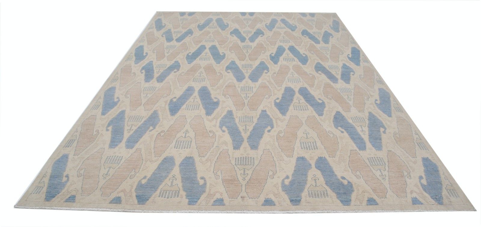 8.6x12 Ft Handknotted Large Area Rug For Living Room Decor. 100% Wool Carpet photo Textiles