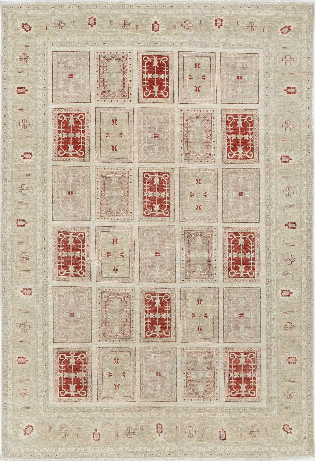 7.8x11.6 Ft Decorative Wool Large Area Rug. Hand Knotted Carpet For Living Room