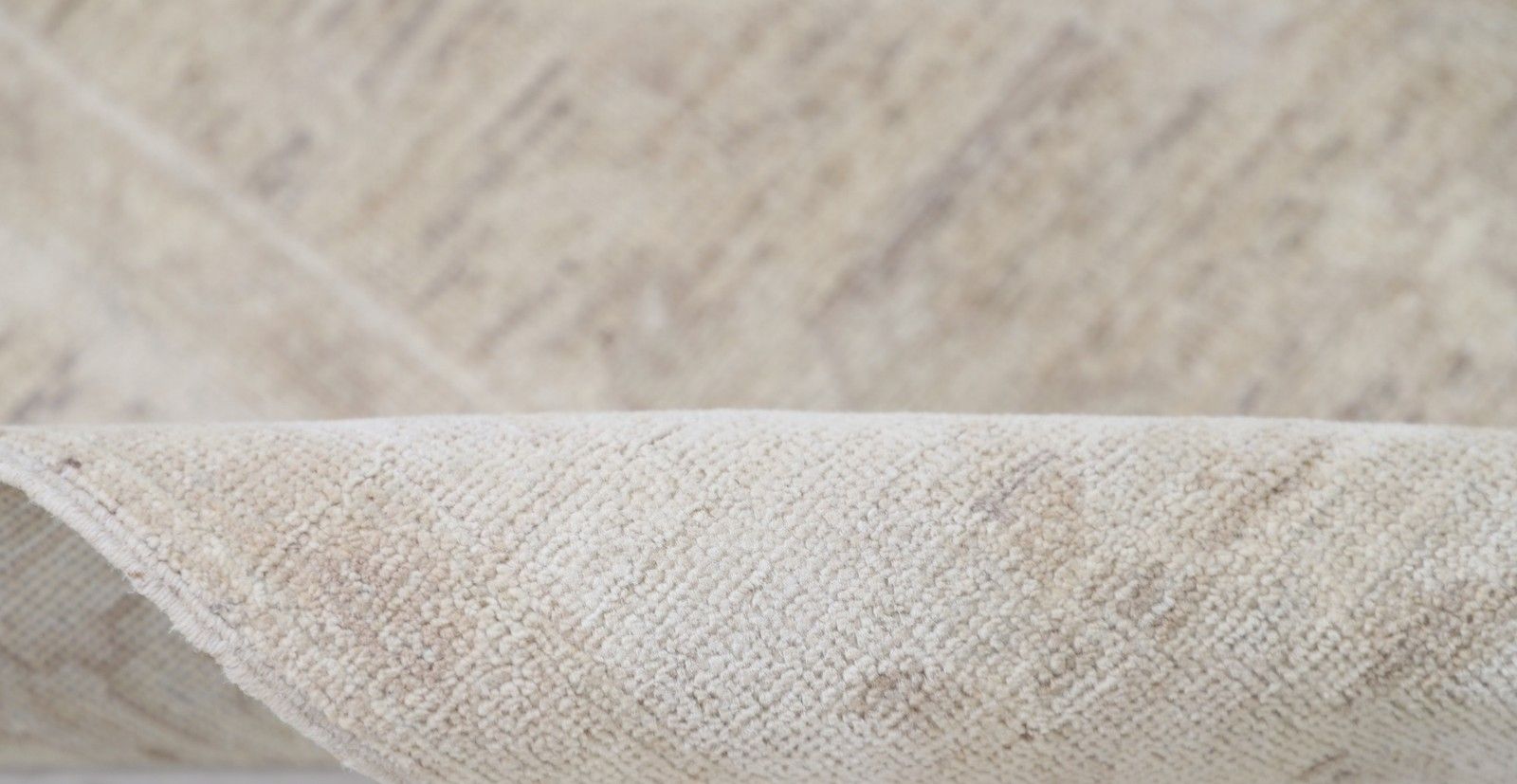 4,8 x 6,4 ft Handgeknoopt Beige Turks Vloerkleed voor de Woonkamer. 100% Wollen Vloerkleed photo Textiel