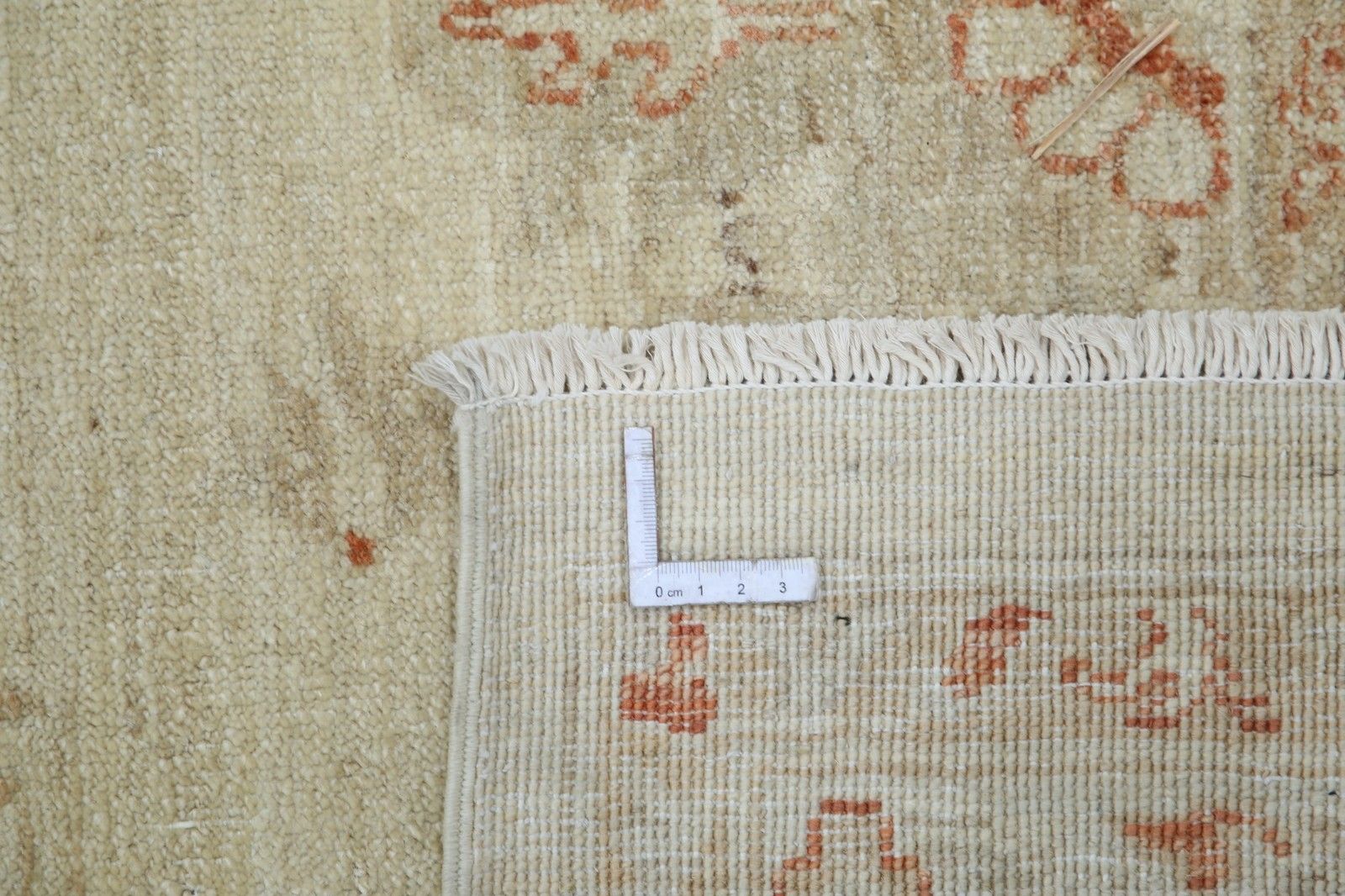 8.2x12.5 Ft Hand Knotted Floral Large Area Rug With Beige Field And Red Border photo vinterior