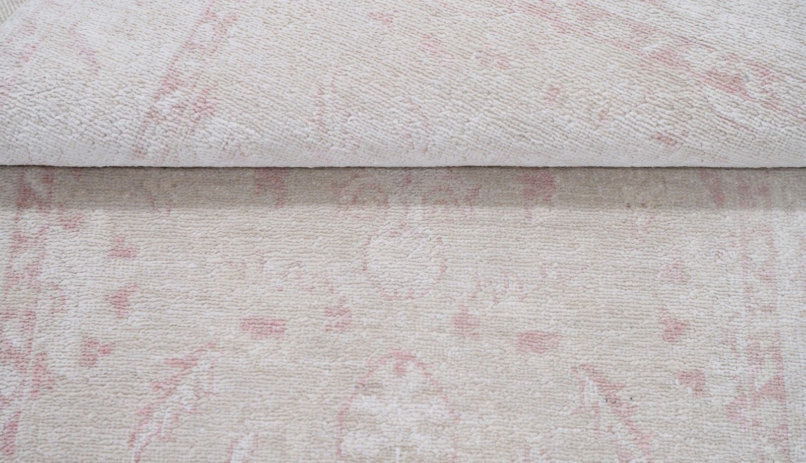 2,6x4 Ft Handgeknoopt Beige Vloerkleed voor Slaapkamer en Entree photo Textiel