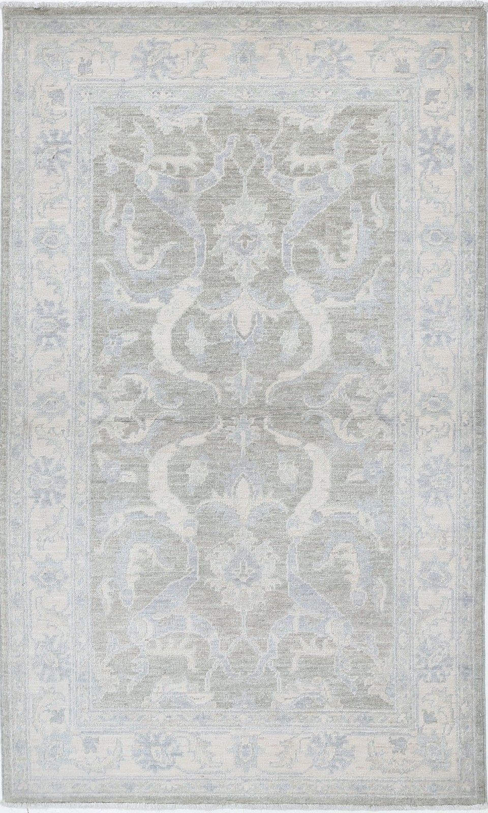 3x5 Ft Authentic Handmade Turkish Accent Rug In Soft Colors. All Wool