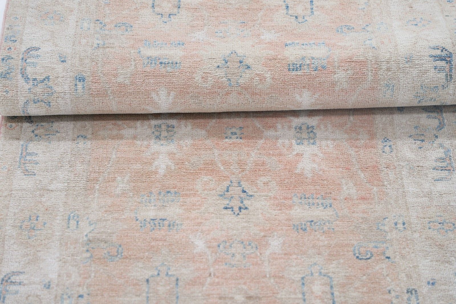 2.4x9.5 Ft Floral Hallway Runner. Kitchen Runner Rug. Handknotted Corridor Rug photo Textiles