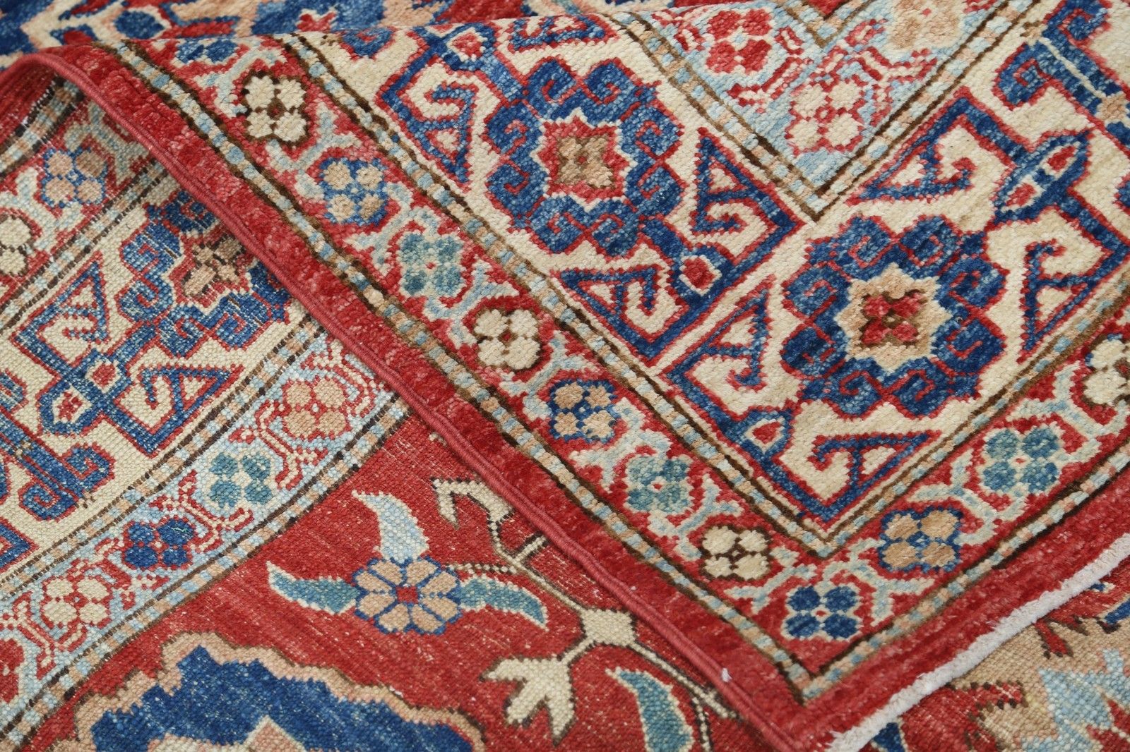5.5x8.3 Ft Handknotted Red Turkish Area Rug For Home Decor. 100% Wool photo buy