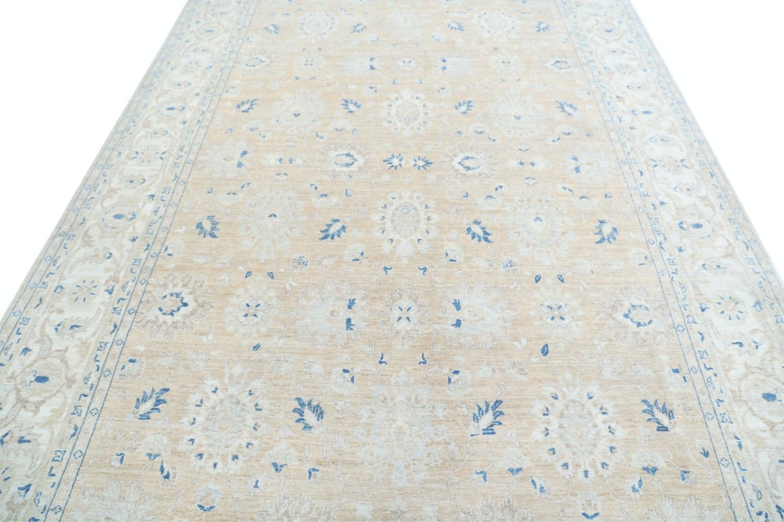 Tapis en laine noué à la main, motif floral, 237 x 338 cm photo 4298.0