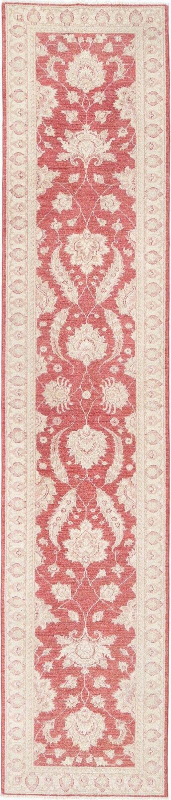 2.5x12.8 Ft Floral Hallway Runner. Red Kitchen Runner Rug. Handmade Corridor Rug