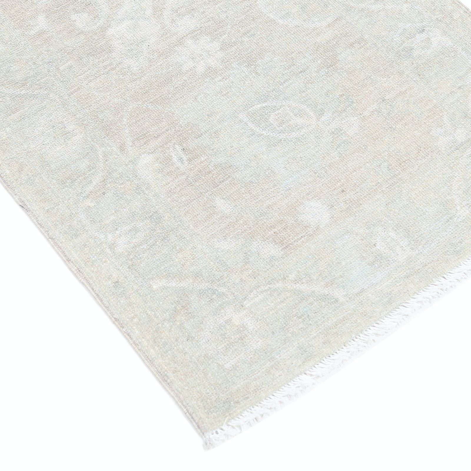 Tapis Oushak beige 2 x 2,8 pi. Petit tapis turc noué à la main. Laine pure photo vinterior