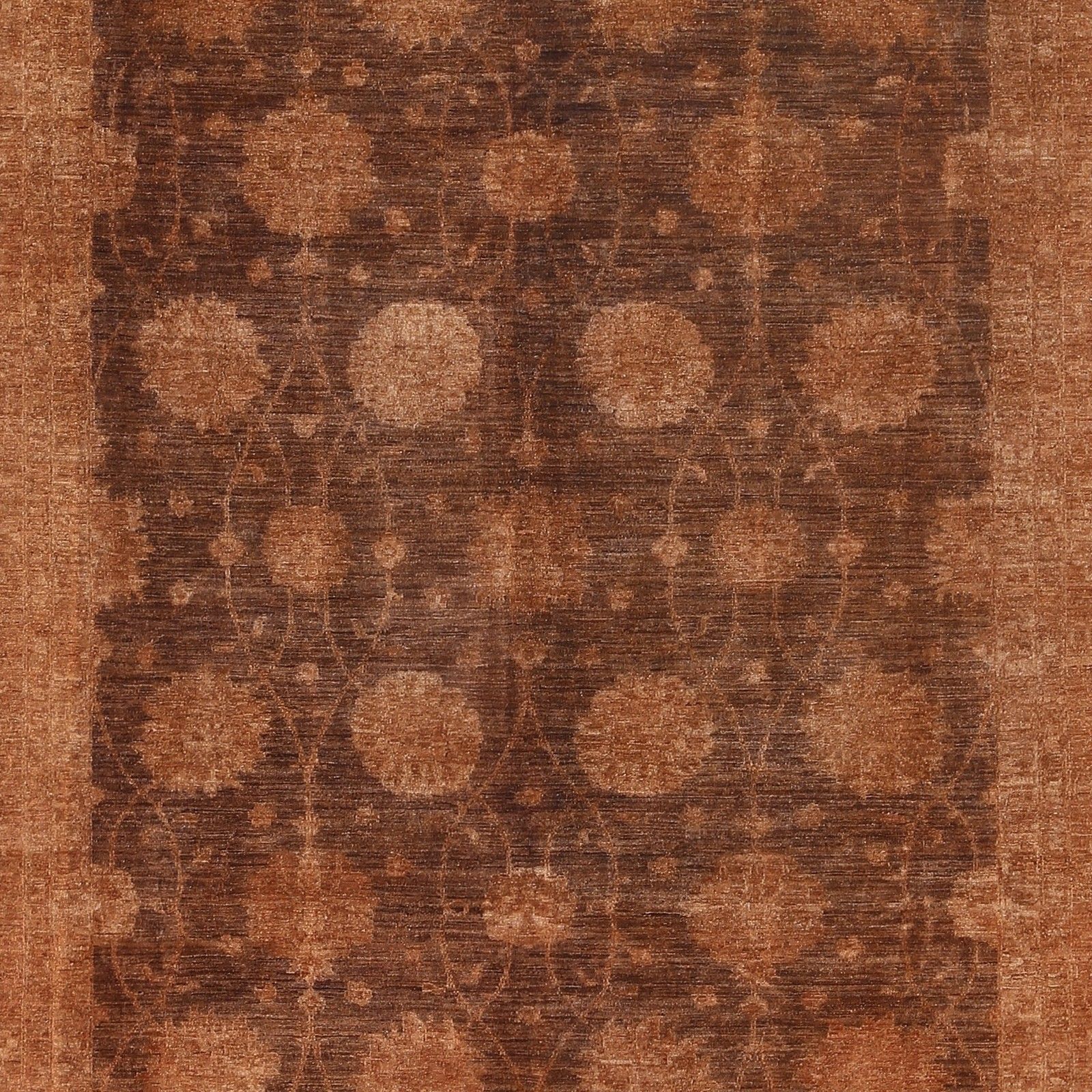 Tapis de salon noué à la main, grand format 2,50 x 3,35 m, brun, 100 % laine photo buy