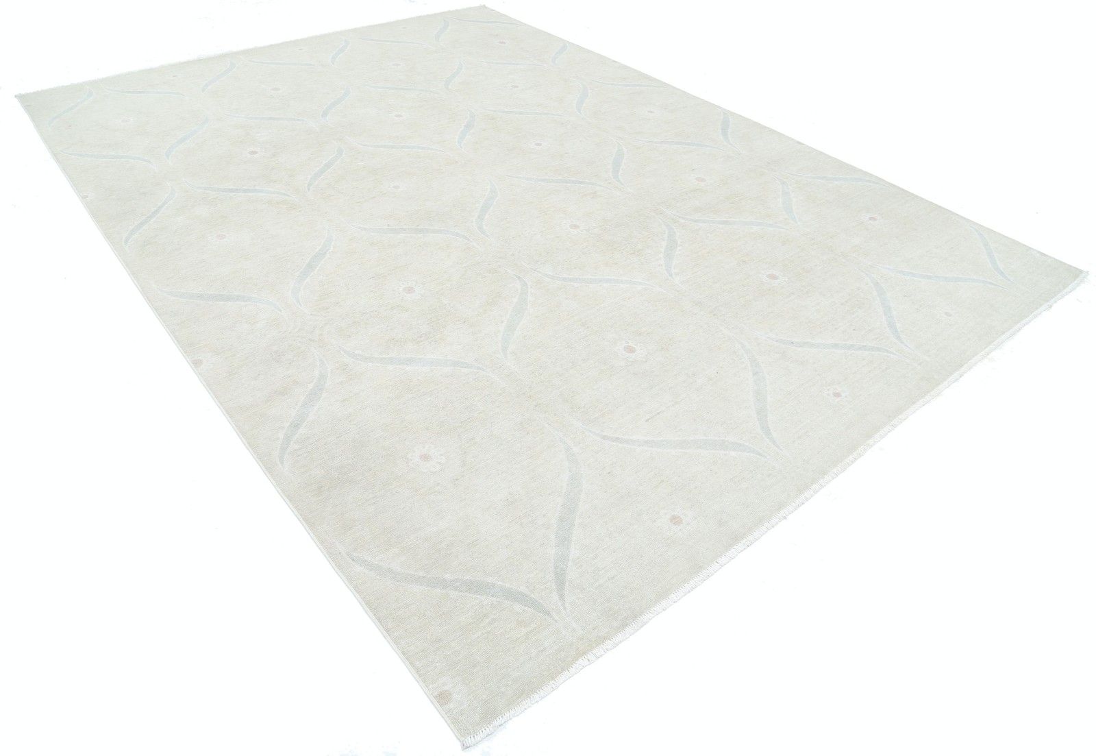 8.7x11.7 Ft Handknotted Beige Large Area Rug For Home Decor. 100% Wool Carpet photo furniture
