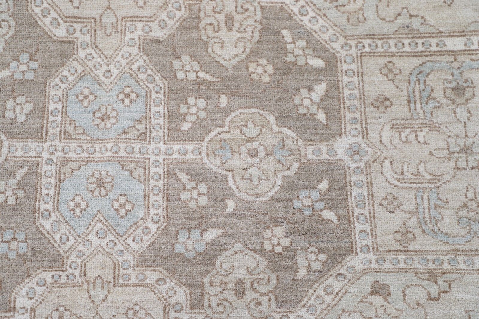 7,6x9,4 ft Traditioneel Handgeknoopt Turks Groot Vloerkleed. 100% Wollen Beige Tapijt photo Textiel