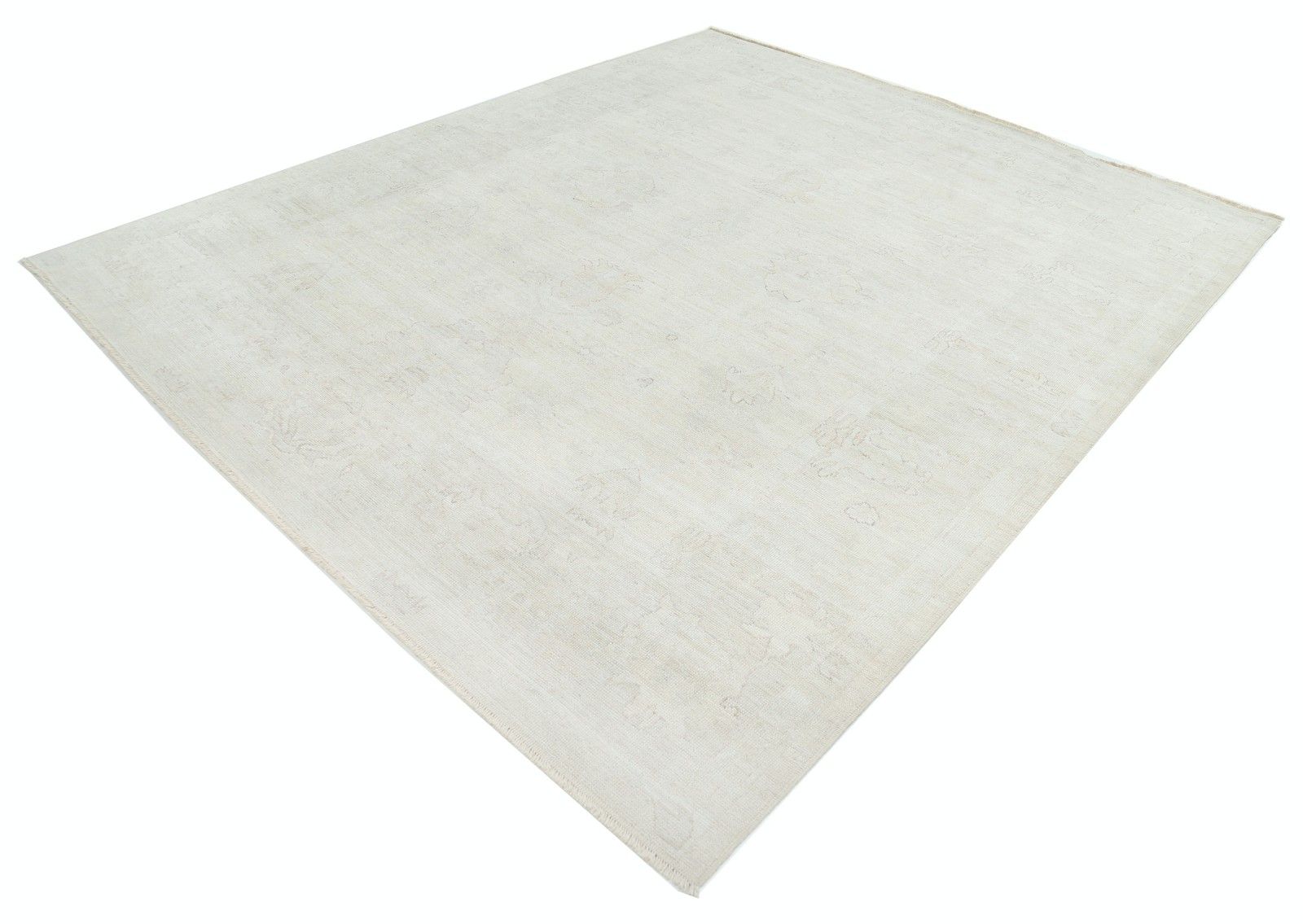 Grand tapis en laine noué à la main, 257 x 300 cm, traditionnel beige photo for sale
