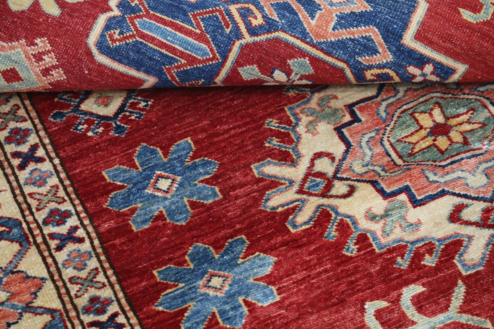 Tapis turc noué à la main 150 x 201 cm pour décoration intérieure, 100 % laine, salon photo 1592.0
