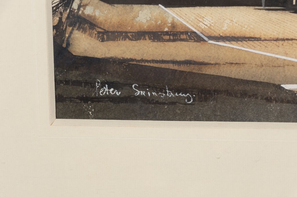 Architectural Perspective Watercolour For Kingston Hospital By Peter Sainsbury 1968 photo buy