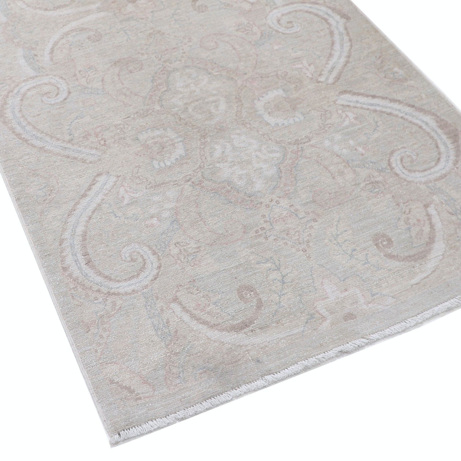 3x11 Ft Handmade Runner Rug. Hallway Runner Rug. Beige Kitchen Rug. Corridor Rug photo vinterior
