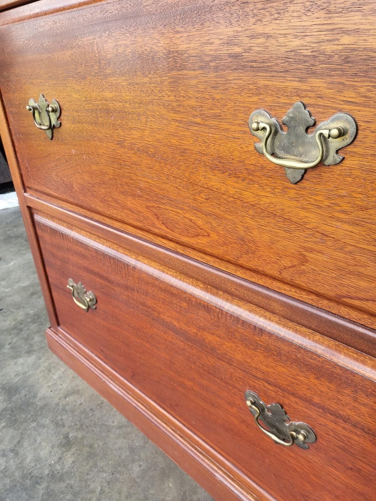 Antique Repro Chest Of Drawers 2 Large Linen Drawers photo buy
