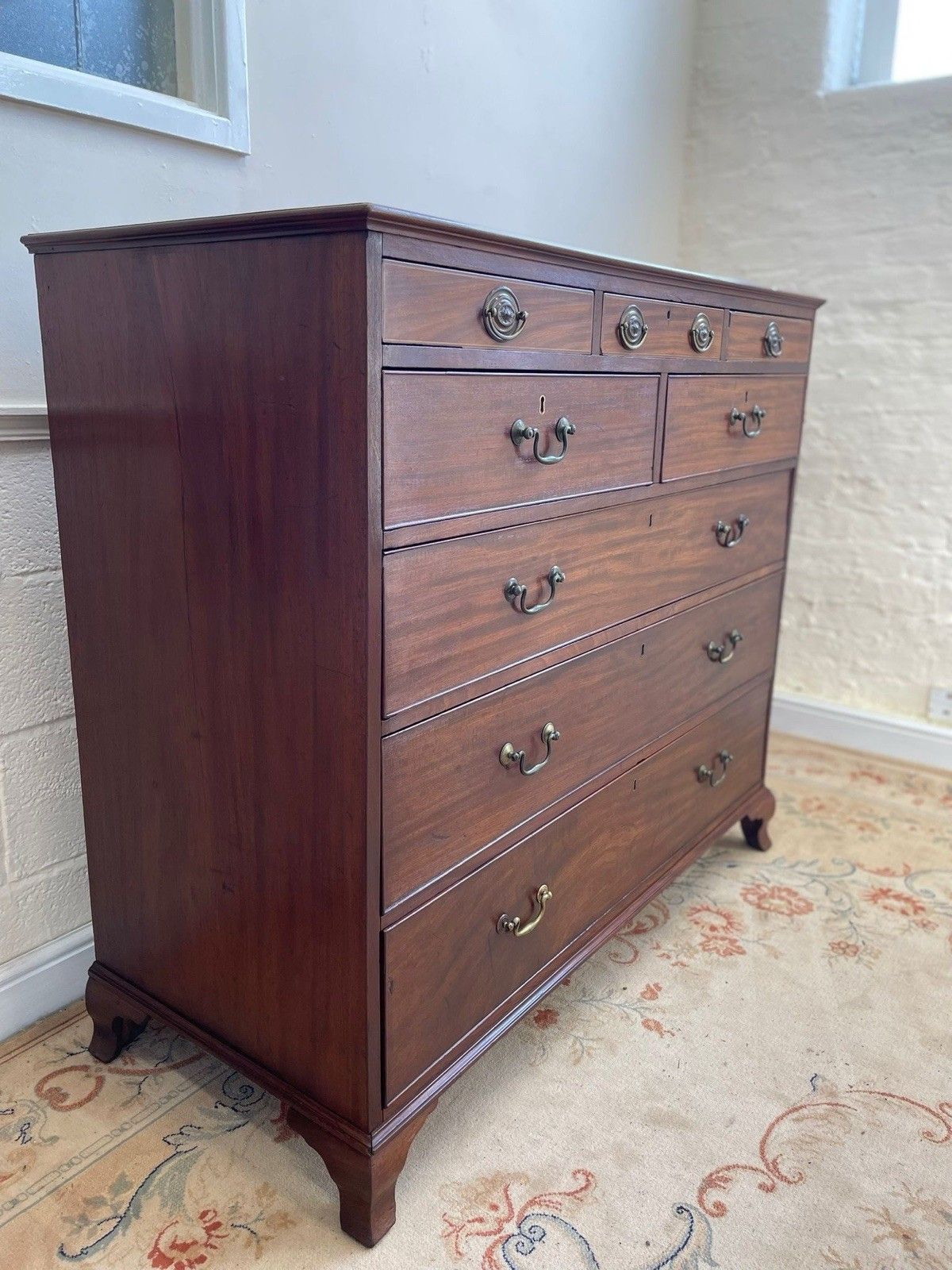 George III Mahogany Chest Of 8 Drawers photo Furniture